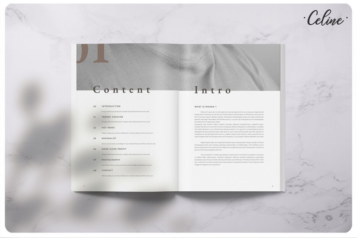 MOANA Fashion Magazine Template - view 3