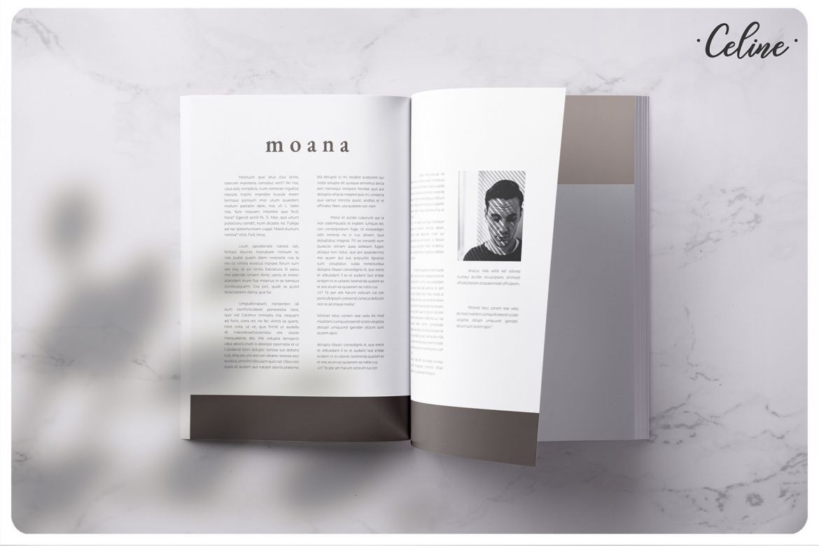 MOANA Fashion Magazine Template - view 7