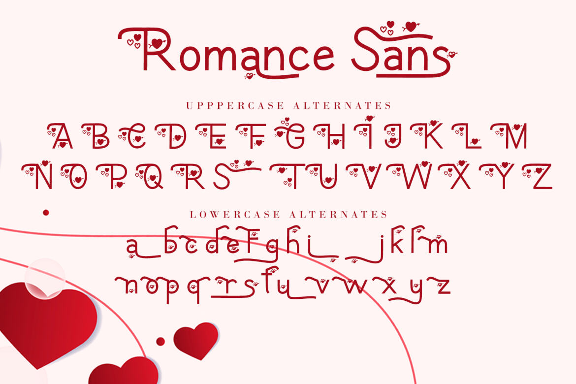 Romance Sans FREE Font - view 9