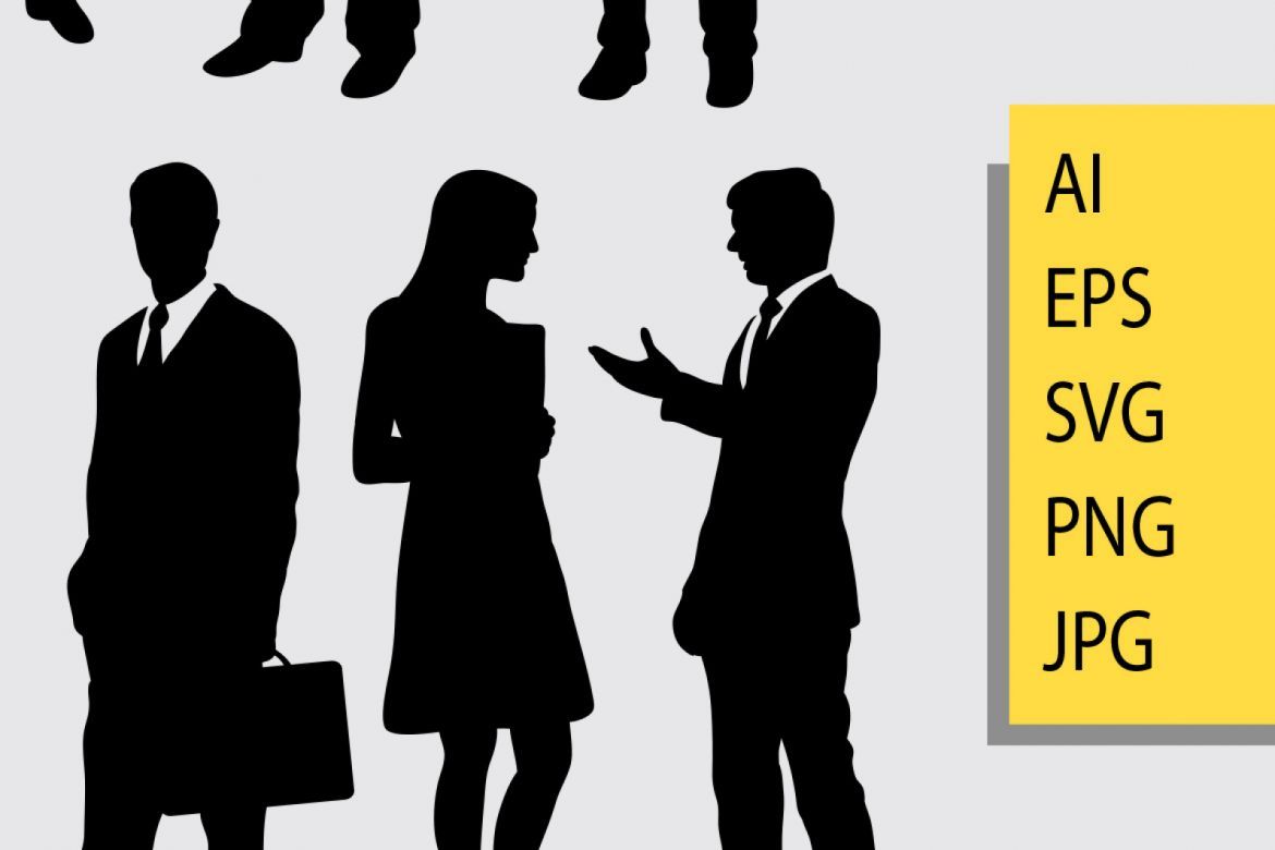 Business people silhouette alternate