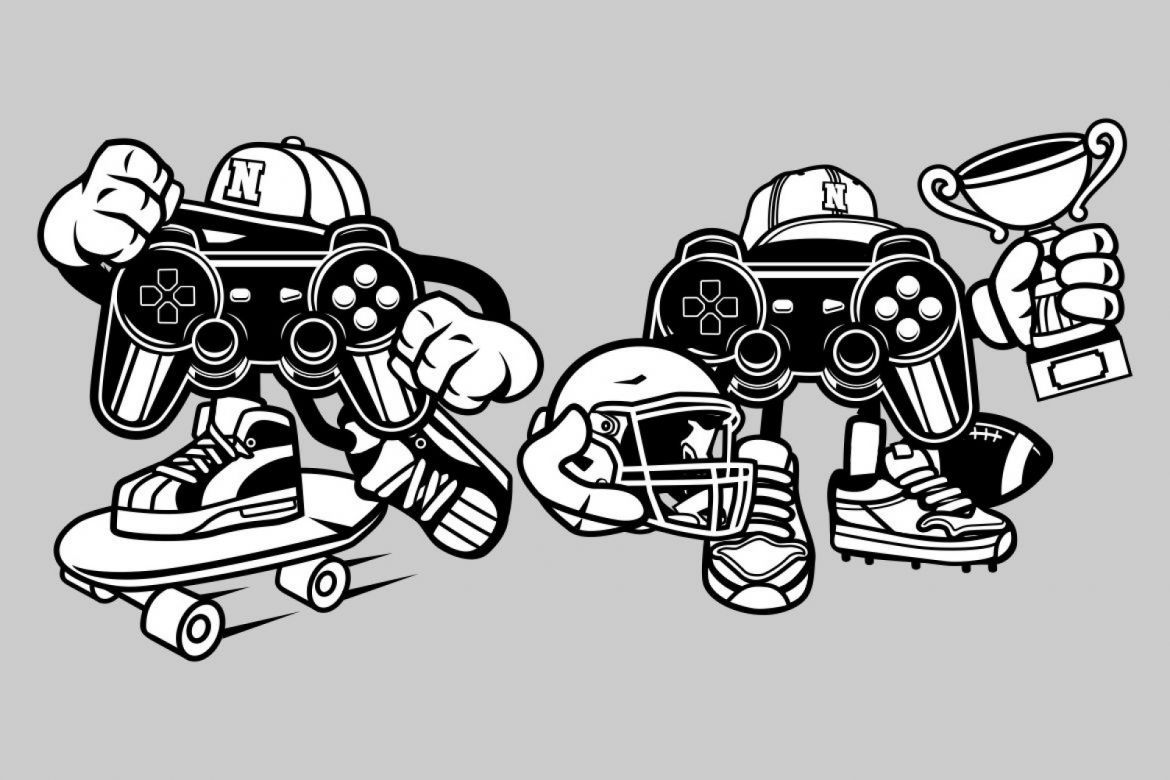 4 Street Gamer Cartoon Character - view 3