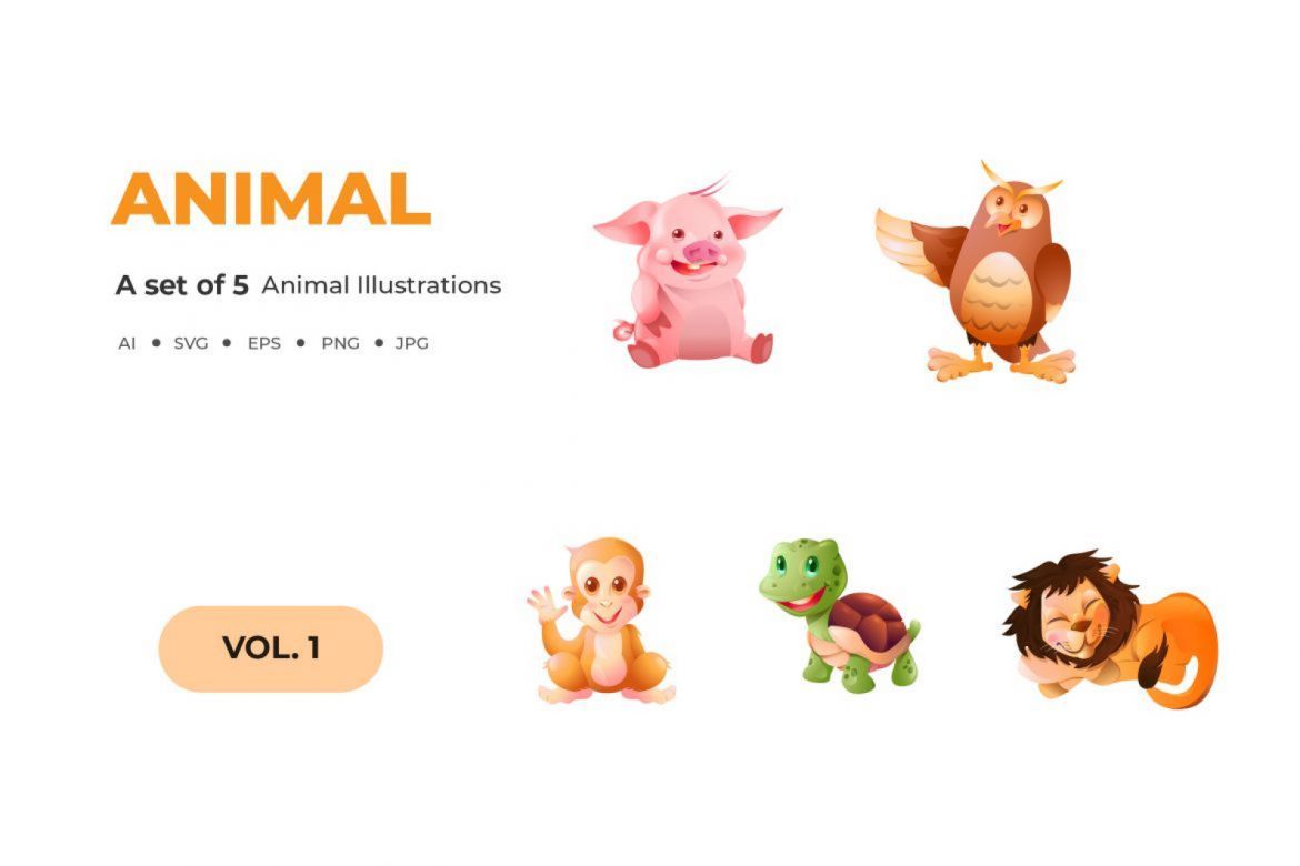Animal Illustrations Vol. 1 alt