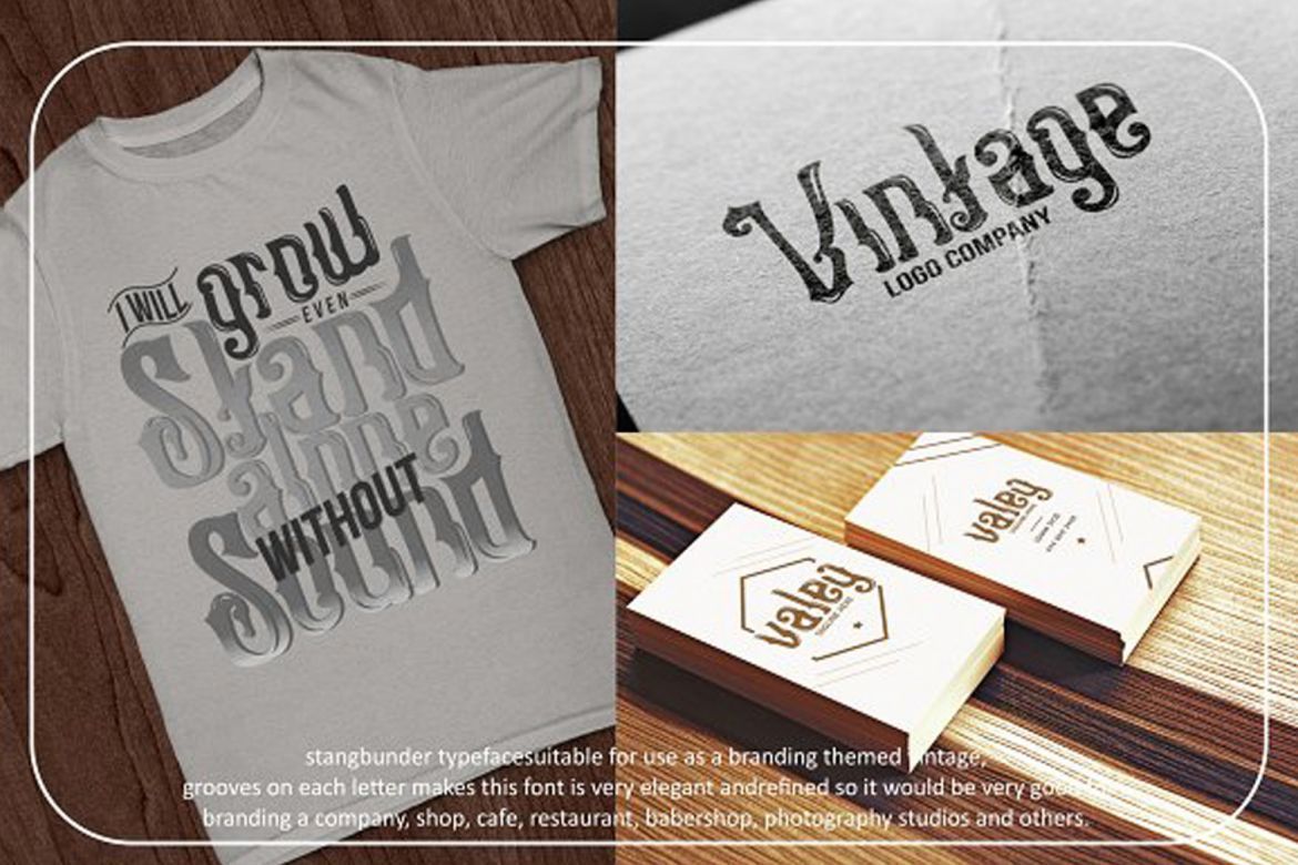 Stangbunder Typeface - view 3