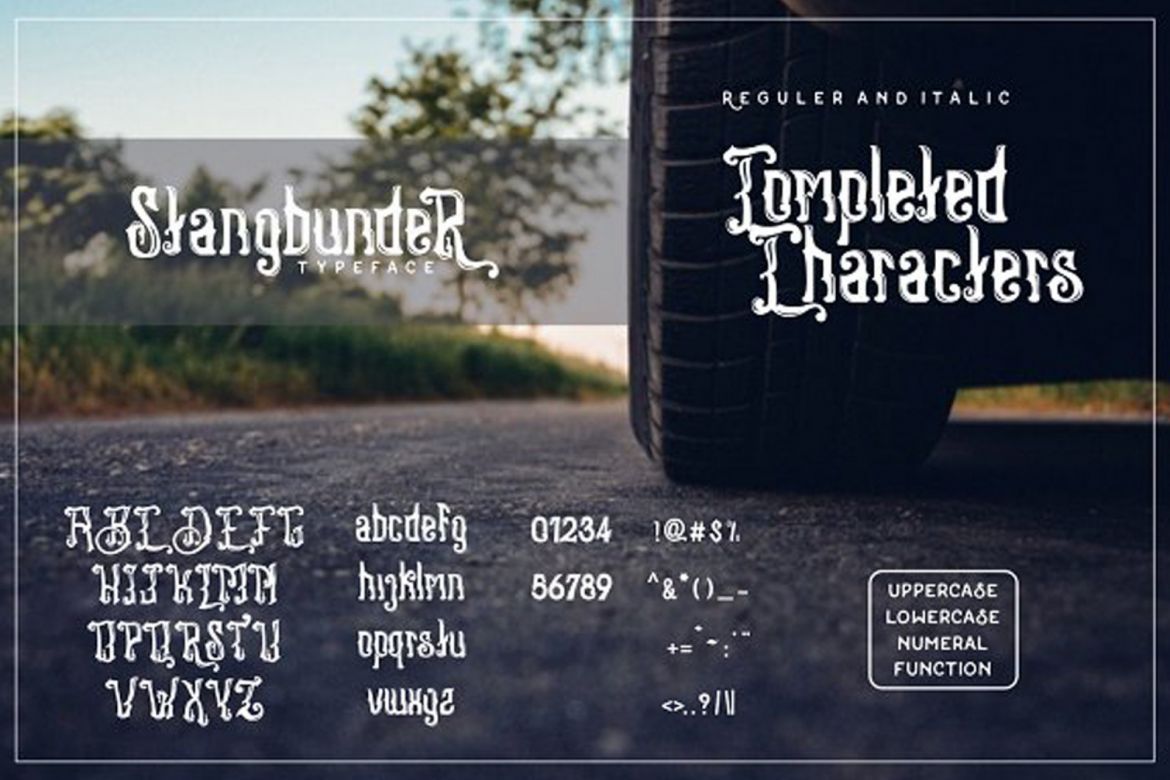 Stangbunder Typeface - view 4