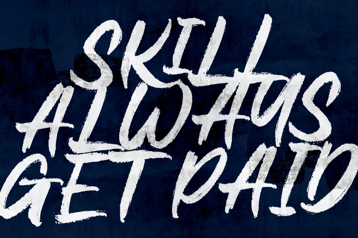 Grind Slide FREE Brush Font - view 3