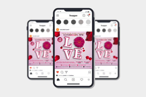 Love FREE Flyer Template