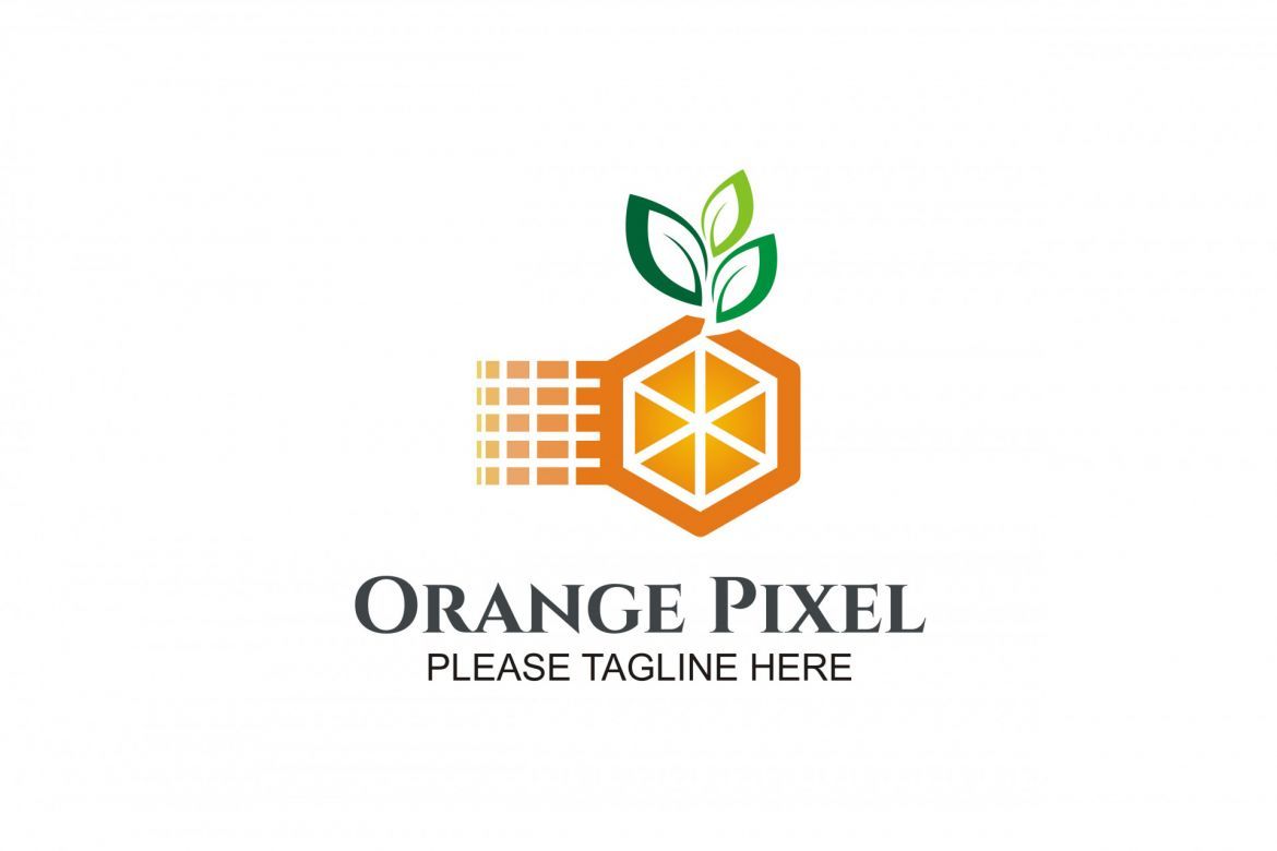 Orange Pixel Logo alt