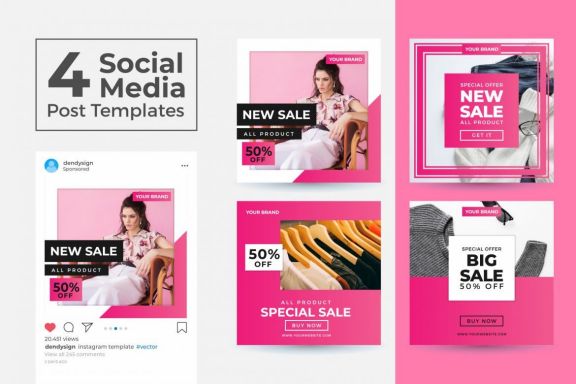 Social Media Post Templates Vol 2