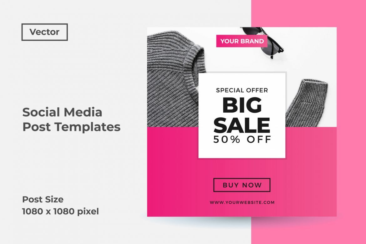 Social Media Post Templates Vol 2 - view 5