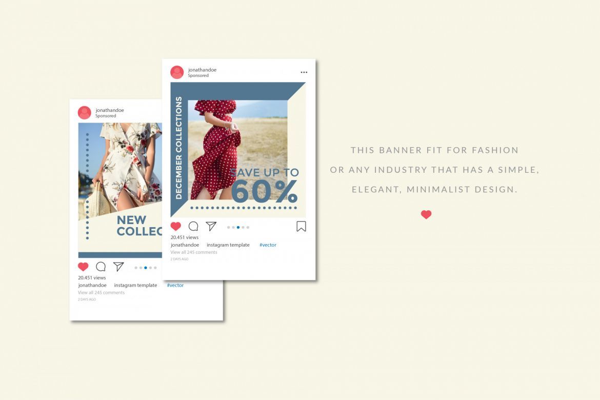 Fashion Social Media Templates alternate