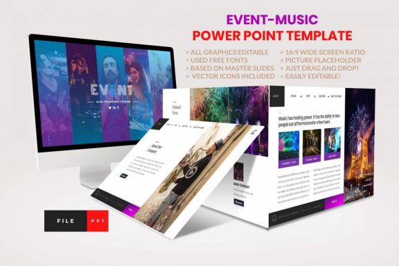 Event-Music PowerPoint Template
