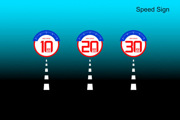 Speed Sign - Free Vector