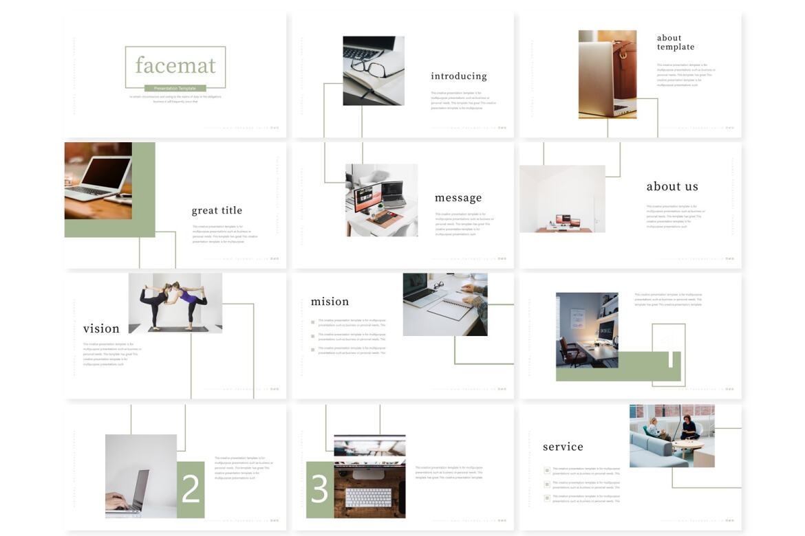 Facemate FREE Keynote Template alternate