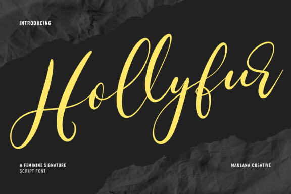 Hollyfur Feminine Signature FREE Script