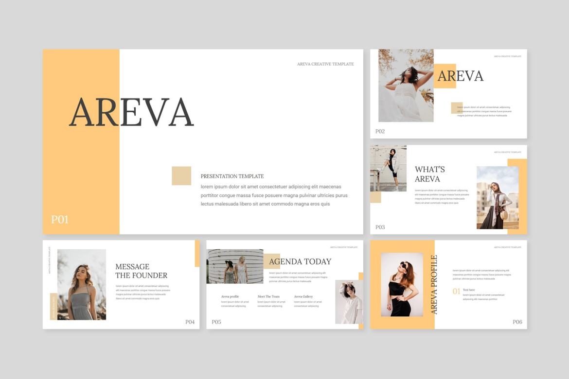 Areva FREE Google Slide Template - view 3