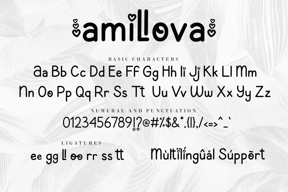 Amillova FREE Font - view 5