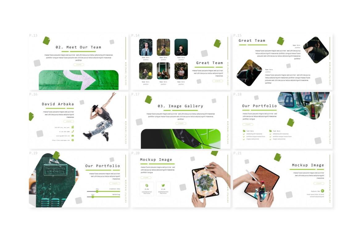 Saharey FREE Power Point Template - view 3