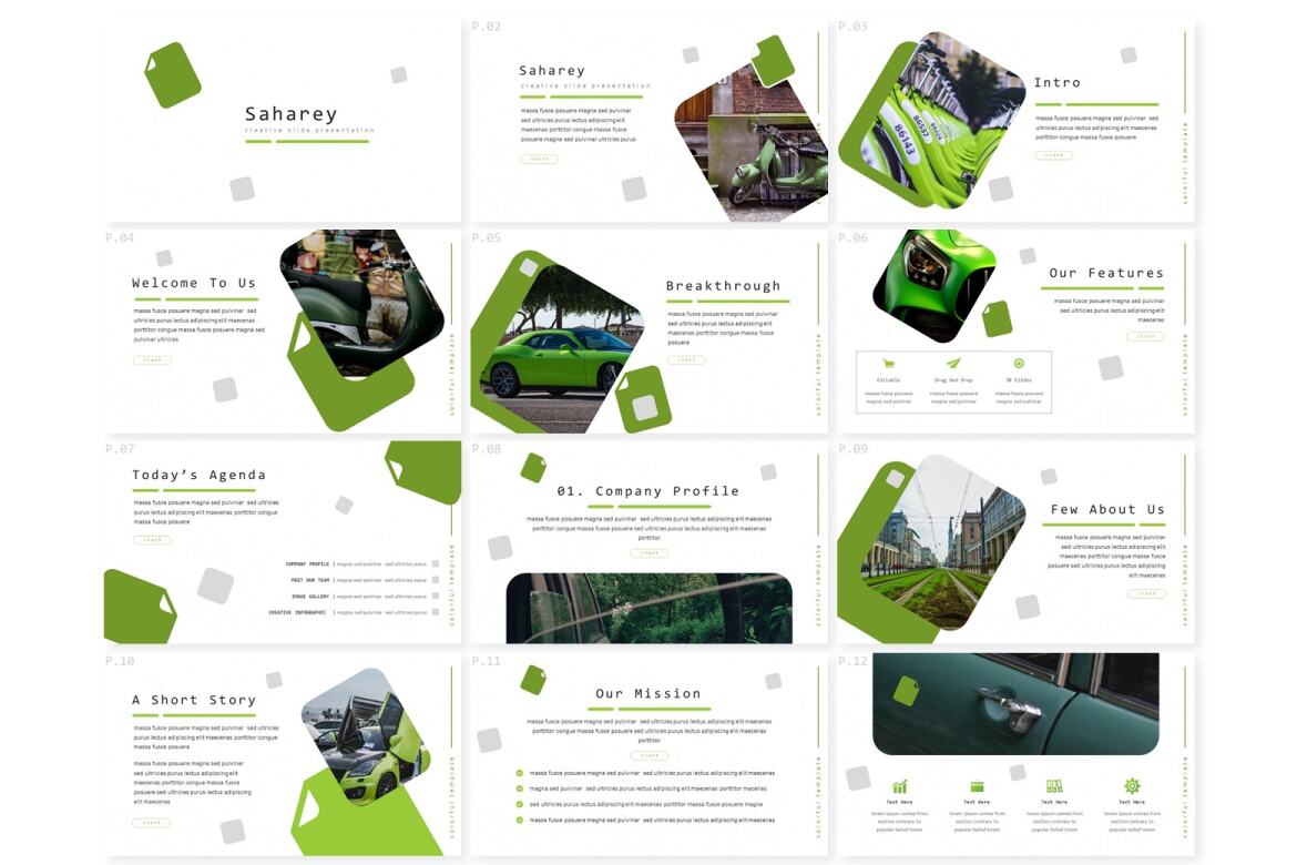 Saharey FREE Power Point Template - view 2