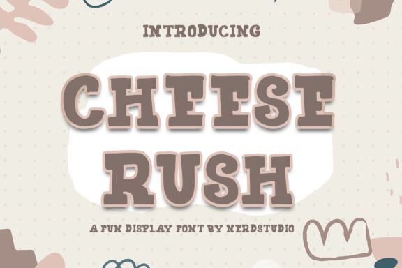 Cheese Rush FREE Display Font
