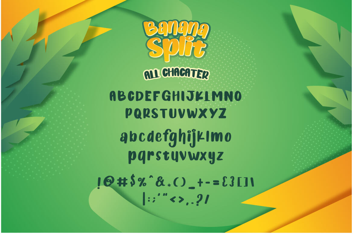 Banana Split Cartoon FREE Font alt