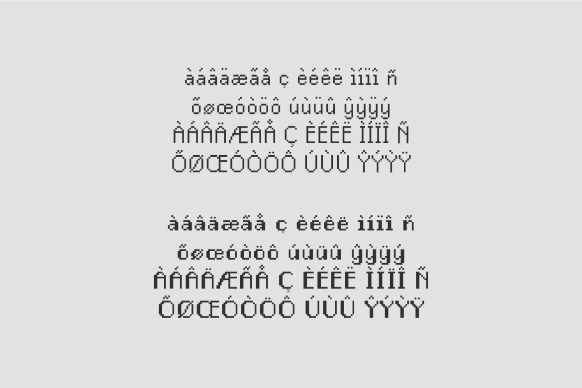 Sigal FREE Pixel Font - view 3