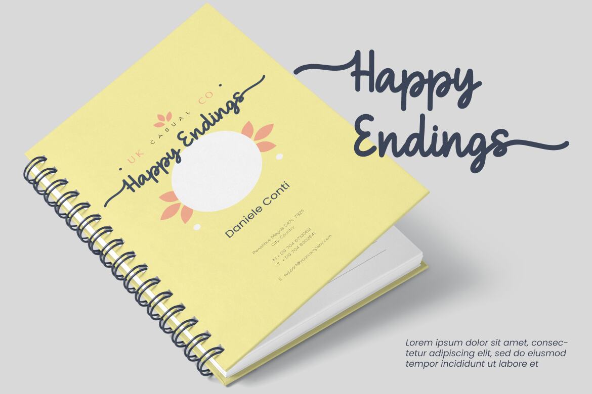 Nismara FREE Monoline Script - view 3