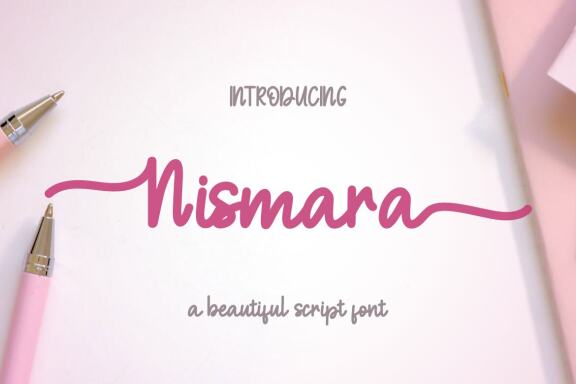 Nismara FREE Monoline Script