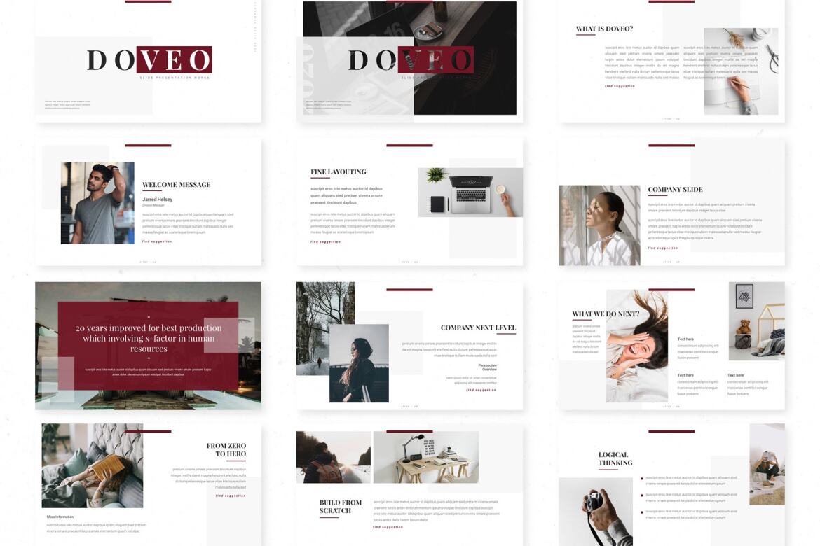 Doveo Google Slide FREE Template alternate