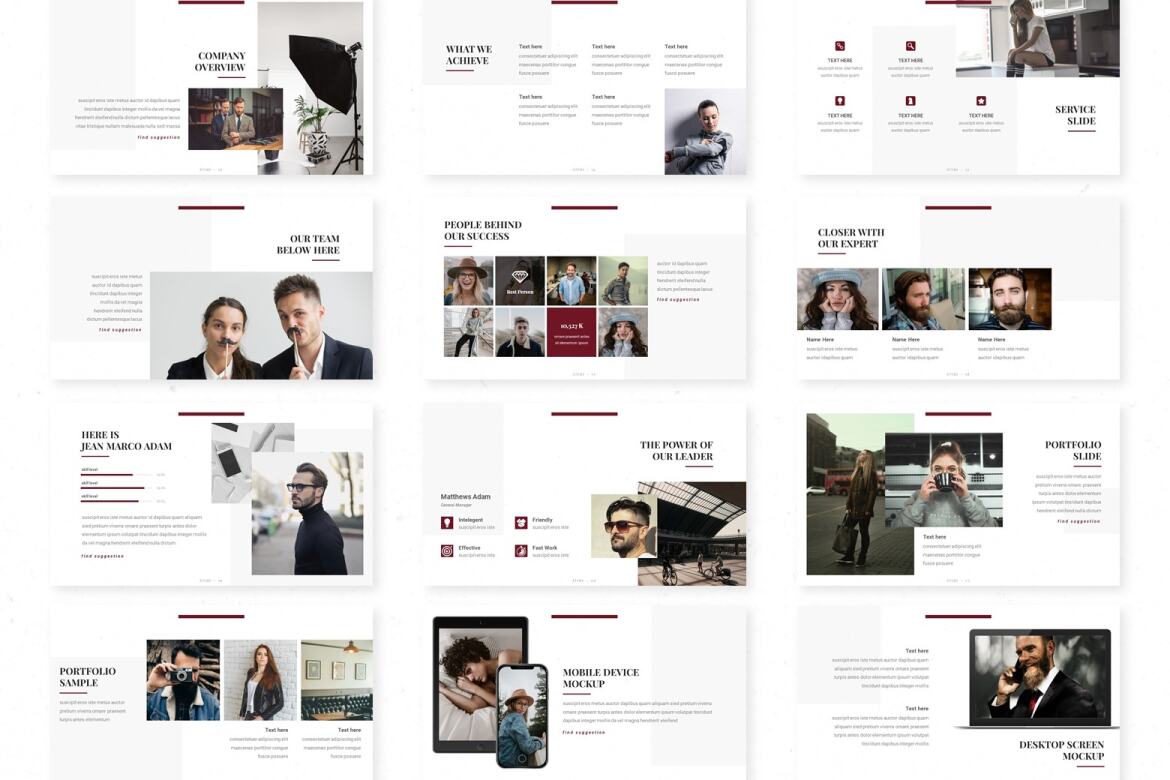 Doveo Google Slide FREE Template - view 3