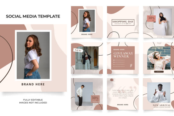 FREE Instagram and Facebook social media template