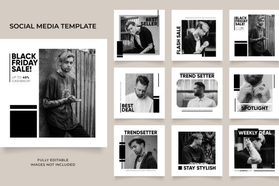 FREE Instagram and Facebook social media template