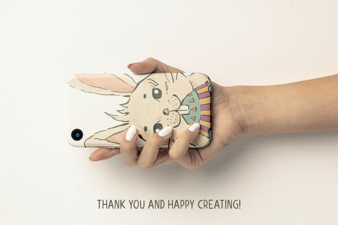 Free Vector Illustration #1 - Easter Bunny - view 6