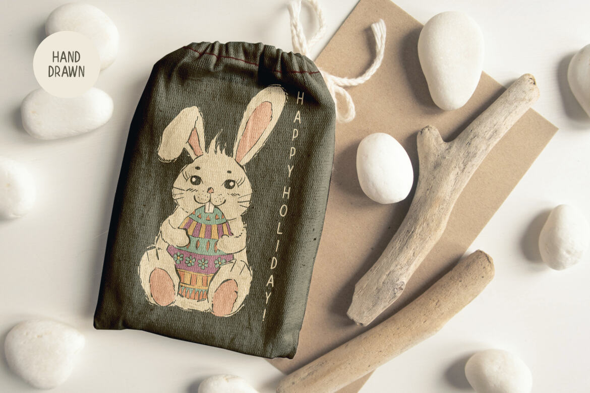 Free Vector Illustration #1 - Easter Bunny - view 5