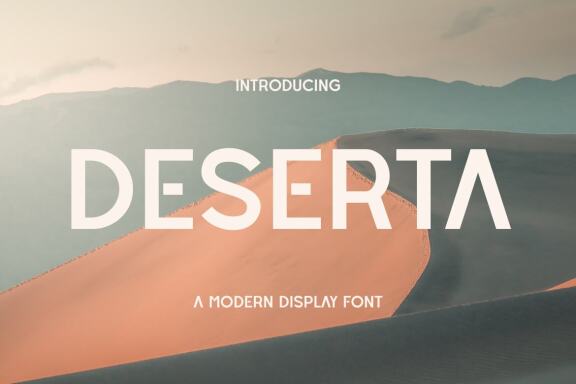 Deserta - FREE Modern Display Font