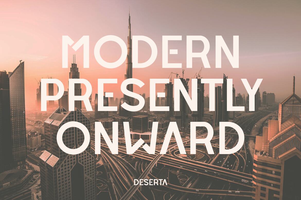 Deserta - FREE Modern Display Font alternate