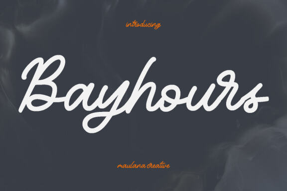 Bayhours Cursive FREE Script Font