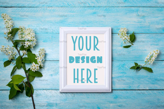 White Small Frame - FREE Mockup