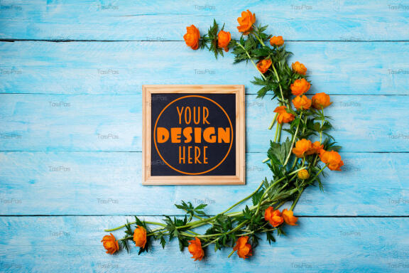 Square Chalkboard Frame - FREE Mockup