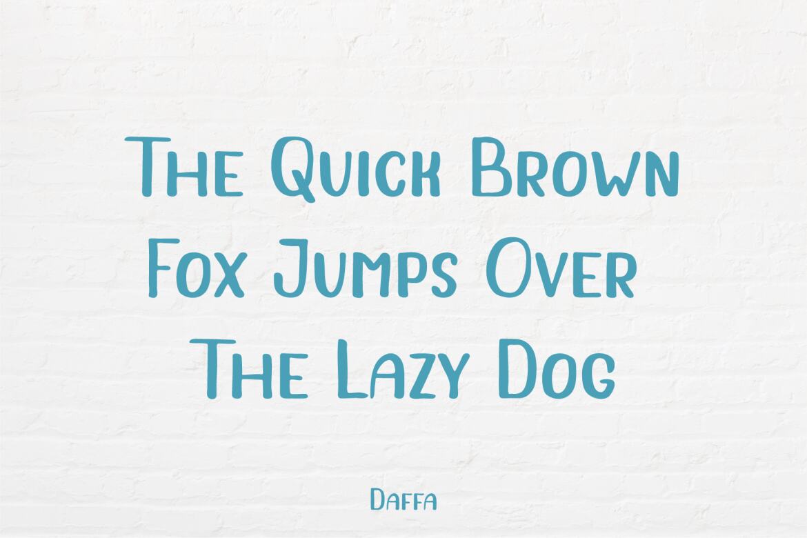 Daffa - FREE Handwritten Font - view 6