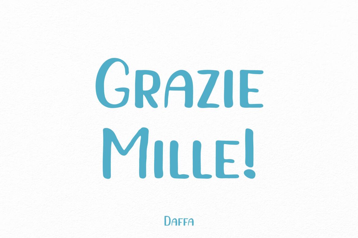 Daffa - FREE Handwritten Font - view 4