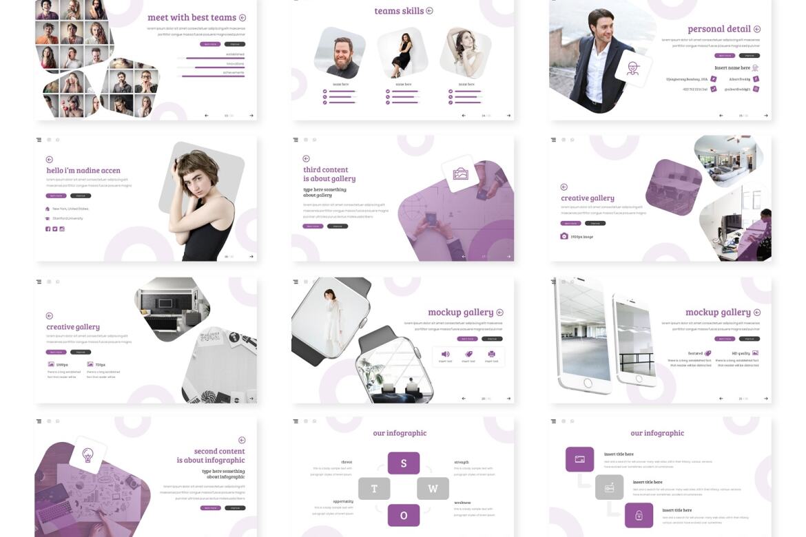 Accentris FREE Google Slide Template - view 3