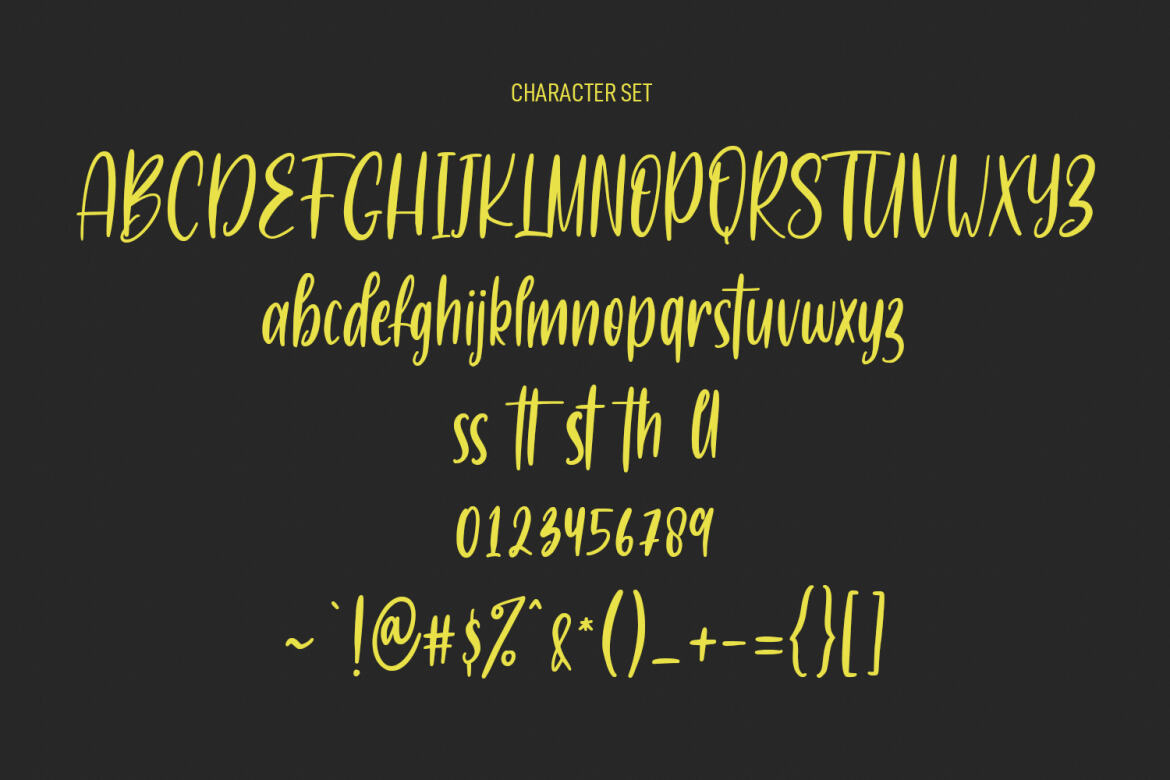 Embroi Ghokib Handwritten FREE Font - view 8