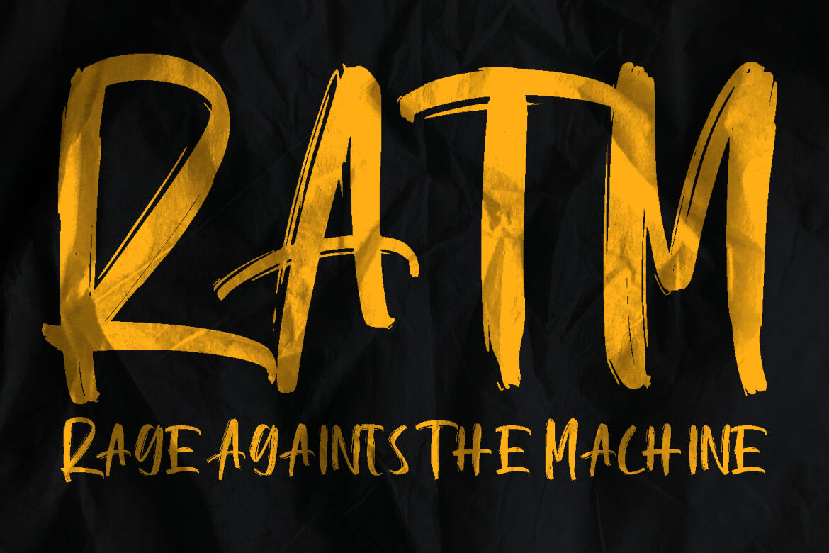 Hogla Brush FREE Font - view 7