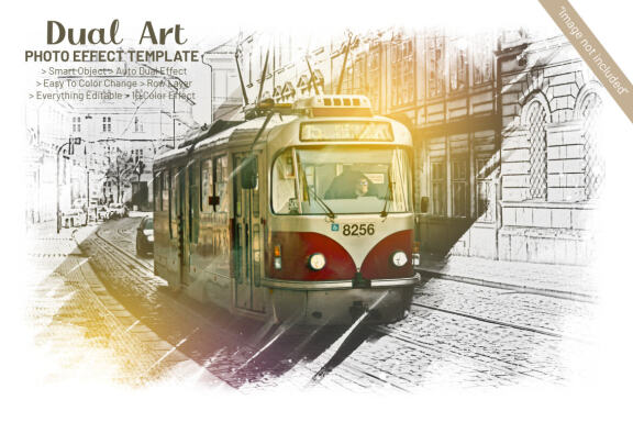 Dual Art Photo Effect FREE Template