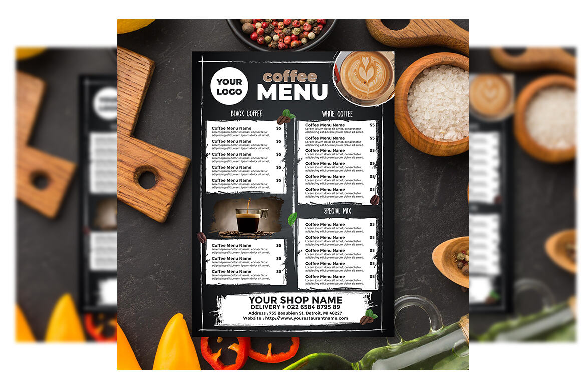 Coffee Menu FREE Template - view 3