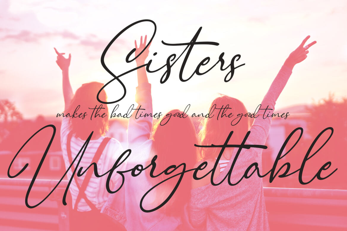 Sistermoon Script FREE Font alternate