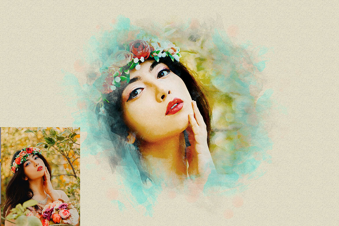 Watercolor FREE Photoshop Effect alternate