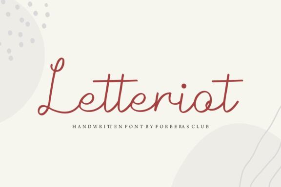 Letteriot - FREE Font