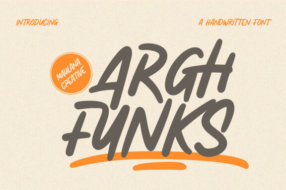 Arghfunks Fandwritten FREE Font