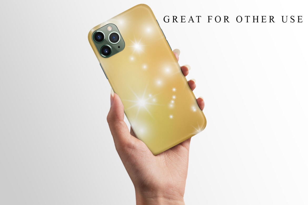 Golden Bokeh with Star Sparkle - Free Backgrounds - view 4